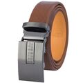 LINDENMANN Ledergürtel Herren / Gürtel Herren Automatik, cognac