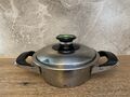 AMC Topf Kochtopf mit Deckel 1,1 Liter D 16cm H 6,5cm ID 69035 Visiotherm