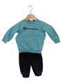 CHAMPION Trainingsanzug Kinder Gr. 74 Blau Schwarz Baumwolle Sport