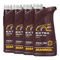 4 (4x1) Liter MANNOL SAE 75W-90 Extra Getriebeöl API GL 4/GL 5 LS