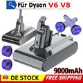 Original 9000mAh Für Dyson V6 V8 Akku SV10 V8 Fluffy Absolute Staubsauger Animal