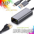 USB A auf LAN Adapter Netzwerk Ethernet Konverter USB 3.0 Gigabit LAN RJ45 LED