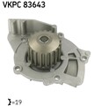 Wasserpumpe Motorkühlung Aquamax SKF VKPC 83643 für PEUGEOT FORD VOLVO CITROËN 2