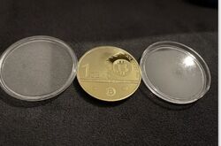 1 Cent Bitcoin Gold Kryptomünze
