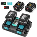 2X 18V/6,0Ah für Makita Akku BL1860B-2er Set BL1860 BL1860B + Ladegerät DHL