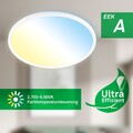Deckenleuchte Flach CCT LED Panel Deckenlampe EEK A 14W Dimmbar 3000lm 42cm Weiß