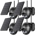 ieGeek 2K Überwachungskamera Aussen Akku 15000mAh mit Solarpanel Cloud Speicher