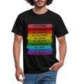 Pride LGBT+ Regenbogen Message Für Queers Pride Männer T-Shirt