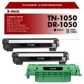 2Toner+Trommel Compatible with Brother TN1050 MFC-1810E 1910W HL-1110R DR1050
