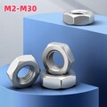 Sechskantmuttern niedrig Flach VA4 Edelstahl M2-M30 Muttern DIN 439 M8 M10M16M20