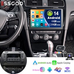 4G-LTE DAB+ Android 14 Autoradio Carplay 6+128G +KAM Für VW Golf 7 VII 2013-2017