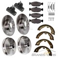 ATEC BREMSENSATZ VORNE+HINTEN FÜR SEAT CORDOBA IBIZA VW GOLF POLO VARIANT