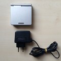 Nintendo Gameboy Advance SP Konsole Silber Platin mit Ladekabel Handheld