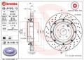2x BREMBO Bremsscheibe 09.A190.13 passend für NISSAN