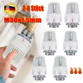 2-6Stk Thermostatkopf Heizkörper Regler Thermostat Kopf Heizung Ventil M30 x 1,5