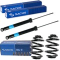2x SACHS STOSSDÄMPFER+FAHRWERKSFEDER HINTEN passend für BMW 3er E46 CABRIOLET