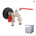 DE IBC KUGELAUSLAUFHAHN 1/2 ZOLL ADAPTER TANK 640-1000-L REGENWASSER CONTAINER
