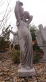 Steinfigur, "Frau mit Krug" Brunnenfigur, Menschen, Steinguss,92 cm, Gartendeko