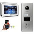 Goliath IP Video Türsprechanlage: 7-Zoll 2 Familienhaus, RFID, Zahlencode, Silbe