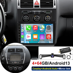 DAB+ 4+64G Autoradio Android 13 Carplay GPS Für VW Touran 1T1 1T2 1T3 2003-2010