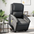 Relaxsessel mit Aufstehhilfe Fernsehsessel Liegesessel Sessel Echtleder vidaXL