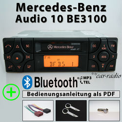 Original Mercedes Audio 10 BE3100 Bluetooth Becker Radio MP3 A2108200986 Set
