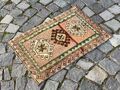 Kleiner Teppich Fußmatte Badematte Wollteppich Oushak Teppich Traditioneller ...