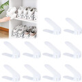 UISEBRT Einstellbare Schuhregale Schuhstapler 10 Stück Weiß, Schuhhalter Platzsp