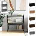 Bücherregal Bücherschrank Büroregal Standregal Regal Holzwerkstoff Eisen vidaXL