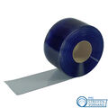 PVC Streifen für Streifenvorhang Lamellenvorhang  "Rollenware blau-transparent" 