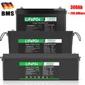 120Ah 20Ah 300Ah 12V LiFePO4 Akku BMS Lithium Batterie Wohnmobil Solaranlage RV