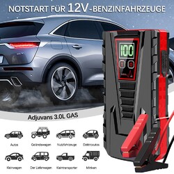 99800mAh Auto KFZ Starthilfe Jump Starter 12V Ladegerät Booster Power Bank PKW