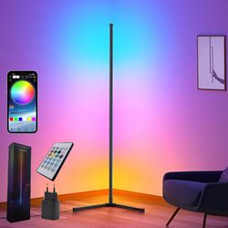 165CM Eckstehleuchte Smart RGB LED Eckleuchte mit App und Fernbedienung DE