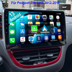 Für Peugeot 208/2008 2012-2018 DAB+ Android 13 Autoradio Navi CarPlay 1+32GB KAM