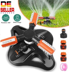 Sprinkler Automatische Rotierende Rasen Wasser Garten Sprenger Bewässerung 360°