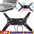 Notebook Laptop Kühler Cooler Kühlpad Ständer 2 Lüfter Faltbare Cool Stützhalter