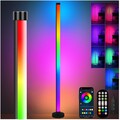 LED Stehlampe Wohnzimmer, RGB Dimmbar, Smart, Musik, App Steuerung, Ecklampe