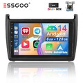 DAB+ 128GB Autoradio GPS Navi SWC BT KAM Android 14 Carplay Für VW Polo 6R 6C 4G
