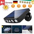 LED Solarleuchte Solarlampe mit PIR Bewegungsmelder Außen Fluter Sensor Strahler