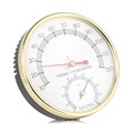 Metallzifferblatt Innenthermometer Hygrometer Holzschale Hygro-Thermometer Für