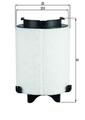 MAHLE Luftfilter LX 1566/1 Filtereinsatz für GOLF AUDI A3 VW 1K1 8P1 BEETLE EOS