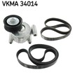SKF Keilrippenriemensatz VKMA 34014 für VOLVO FORD FOCUS V50 MAX DM2 2 Turnier