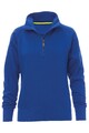 Damen Sweatshirt Pullover halber Reißverschluss ohne Kapuze Pulli Troyer Sweater