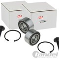 2X NTY RADLAGER-SATZ HINTEN VORNE BEIDSEITIG PASSEND FÜR AUDI 200 80 A4 A6 A8