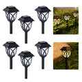 Solarleuchten Garten, 6 Stück Solarlampen für Außen, LED Licht Solar Wegeleuchte