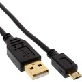 5x InLine Micro-USB 2.0 Kabel, USB-A Stecker an Micro-B Stecker, vergoldete Kont
