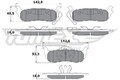 TOMEX Brakes Bremsbelagsatz, Scheibenbremse TX 15-48 für JEEP