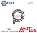 AS4297 ABS SENSOR DREHZAHLFÜHLER VORNE HINTEN AUTLOG 2PCS NEU OE QUALITÄT