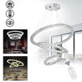 Dimmbar LED Kristall 72W Kronleuchte Deckenlampe Hängeleuchte Pendelleuchte TOP