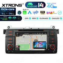 Android 14 Autoradio GPS Navi DSP DVD WiFi USB Gyroscope 64G für BMW E46 MG ZT